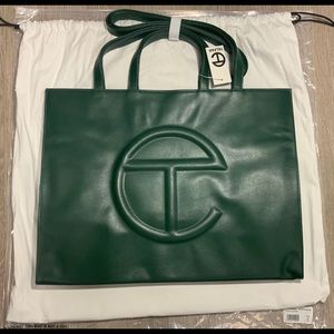TELFAR LARGE BAG DARK OLIVE